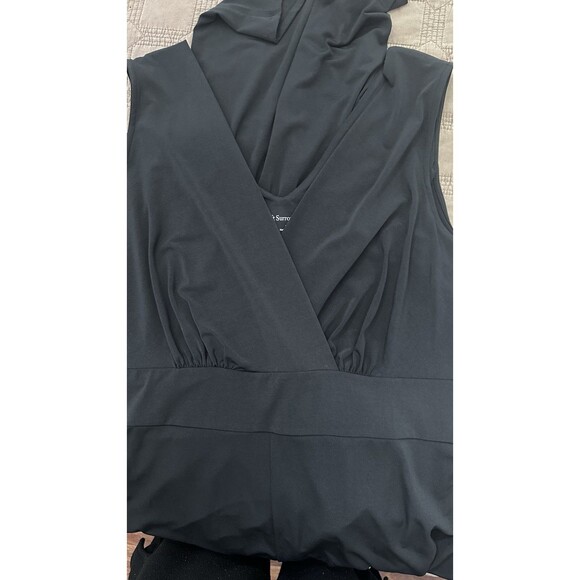 Soft Surroundings Penelope Wide Leg Jumpsuit Women's 2X Black Sleeveless Classic - Picture 12 of 12
